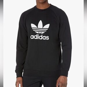 Adidas Men's Black Crewneck Sweater Size XL